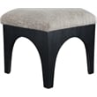 Meridian Furniture Lawson Grey Chenille Fabric Ottoman