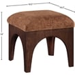 Meridian Furniture Lawson Cognac Chenille Fabric Ottoman