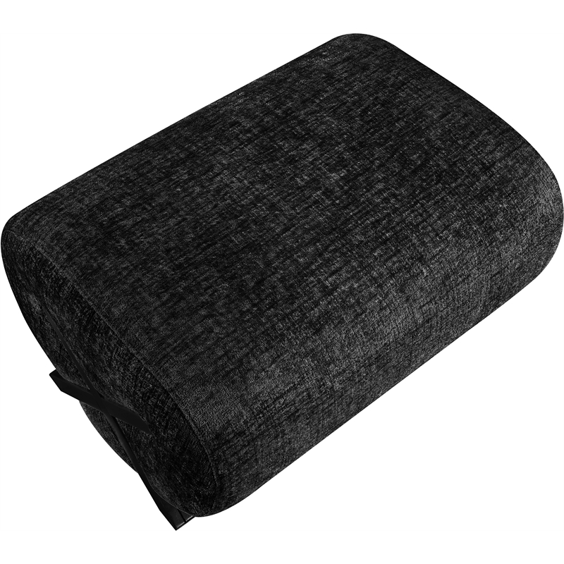 Meridian Furniture Akira Black Upholstered Ottoman