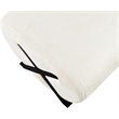 Meridian Furniture Akira Cream Upholstered Ottoman