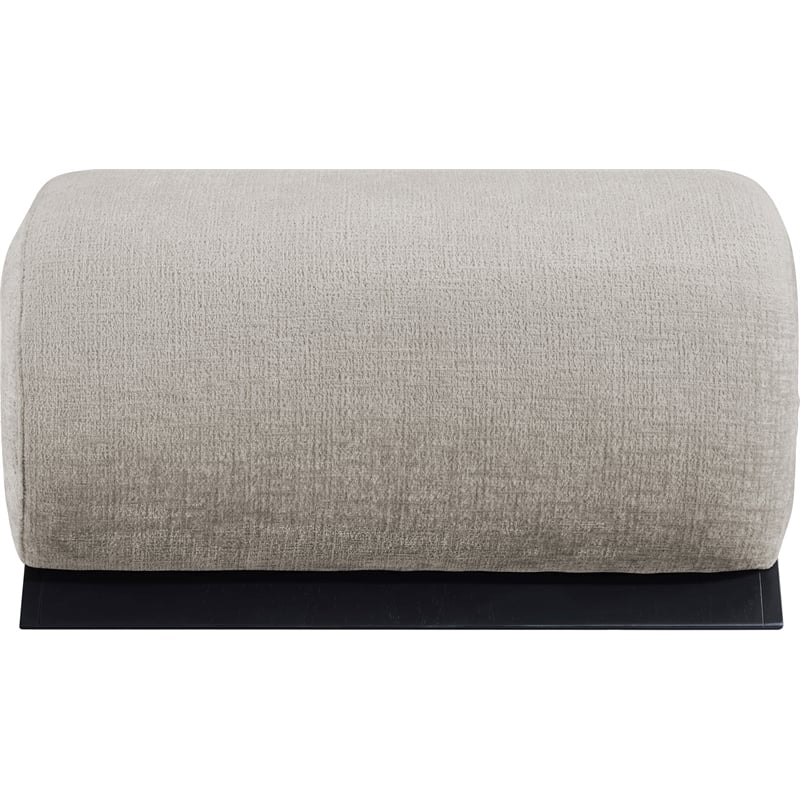 Meridian Furniture Akira Grey Upholstered Ottoman