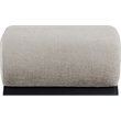 Meridian Furniture Akira Grey Upholstered Ottoman