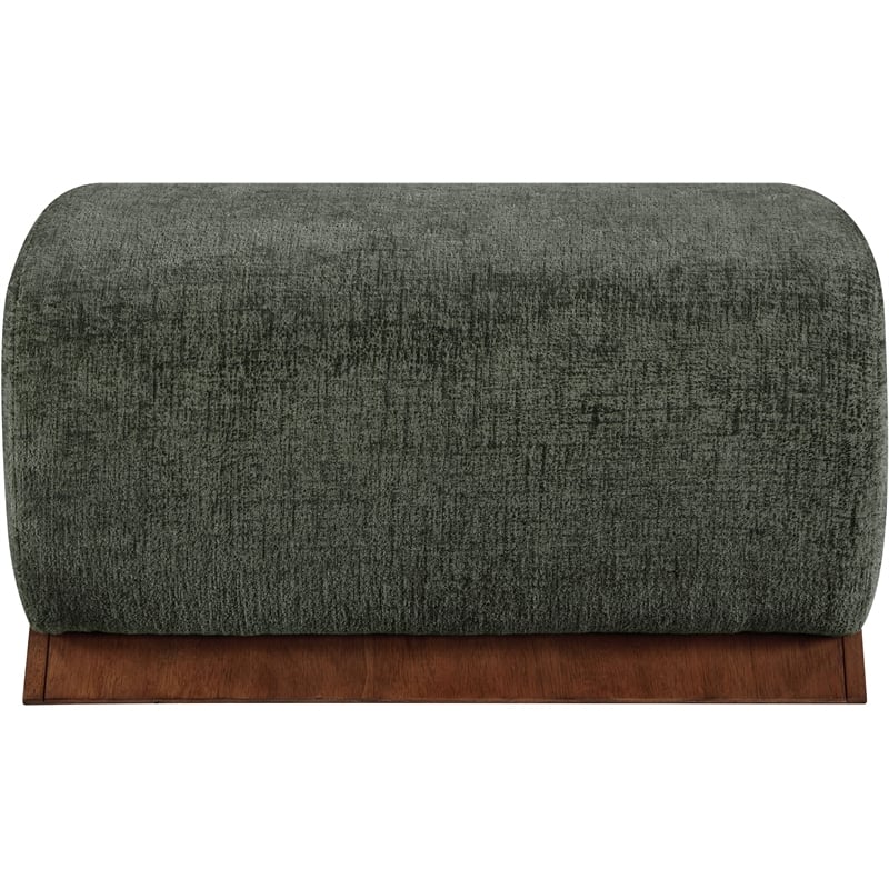 Meridian Furniture Akira Green Upholstered Ottoman