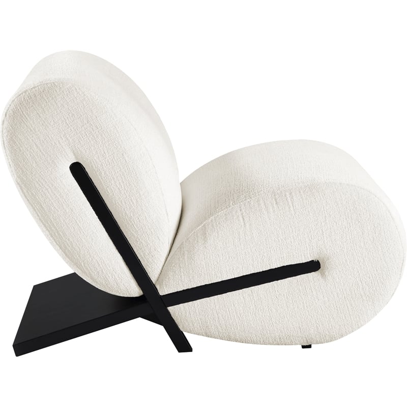 Meridian Furniture Akira Cream Upholstered Accent Chair