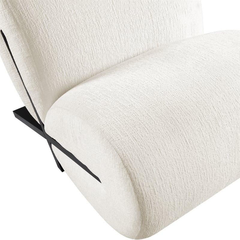 Meridian Furniture Akira Cream Upholstered Accent Chair