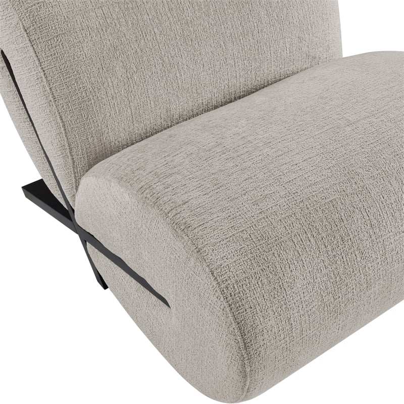 Meridian Furniture Akira Grey Upholstered Accent Chair