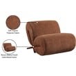 Meridian Furniture Akira Cognac Upholstered Accent Chair