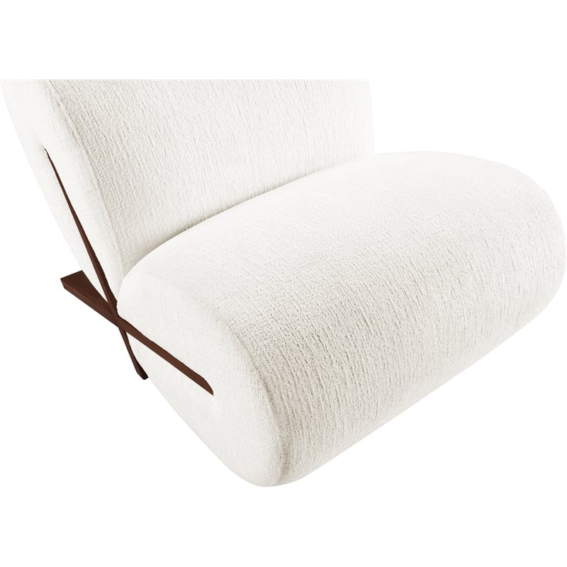 Meridian Furniture Akira Cream Upholstered Accent Chair
