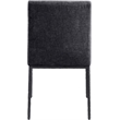 Meridian Furniture Reeves Black Chenille Fabric Dining Side Chair (Set of 2)
