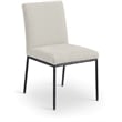 Meridian Furniture Reeves Cream Chenille Fabric Dining Side Chair (Set of 2)