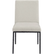 Meridian Furniture Reeves Cream Chenille Fabric Dining Side Chair (Set of 2)