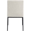 Meridian Furniture Reeves Cream Chenille Fabric Dining Side Chair (Set of 2)