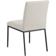 Meridian Furniture Reeves Cream Chenille Fabric Dining Side Chair (Set of 2)