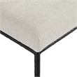 Meridian Furniture Reeves Cream Chenille Fabric Dining Side Chair (Set of 2)