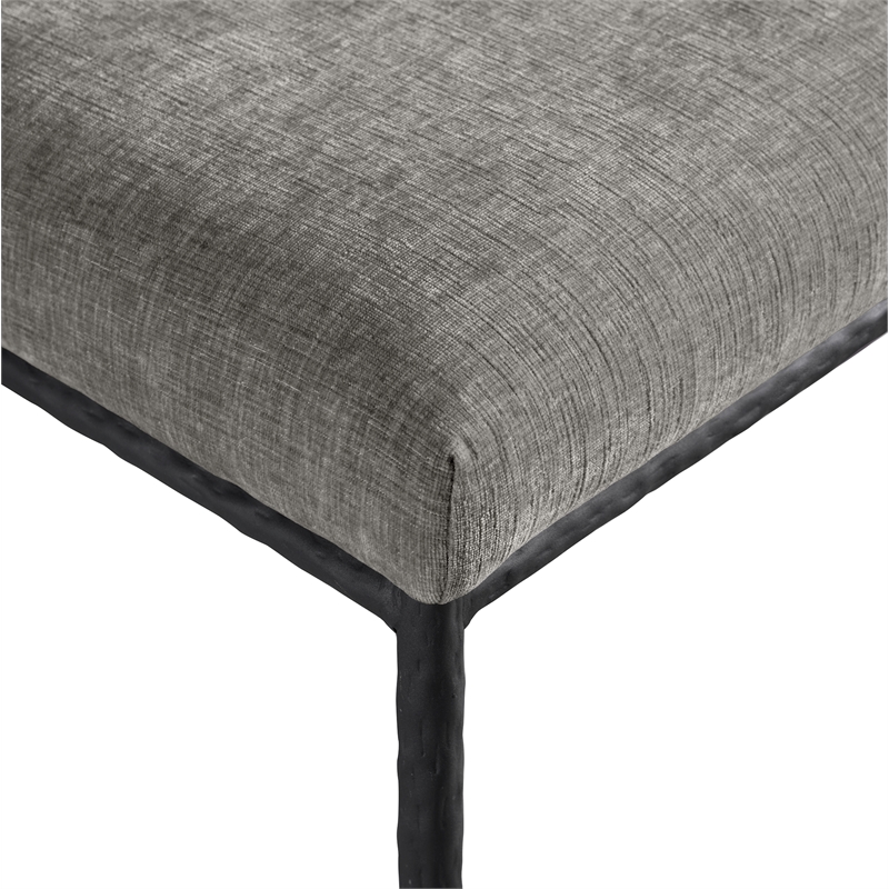 Meridian Furniture Reeves Grey Chenille Fabric Dining Side Chair (Set of 2)