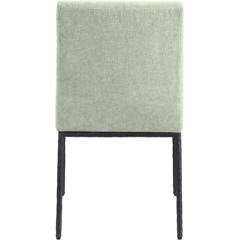 Meridian Furniture Reeves Mint Chenille Fabric Dining Side Chair (Set of 2)