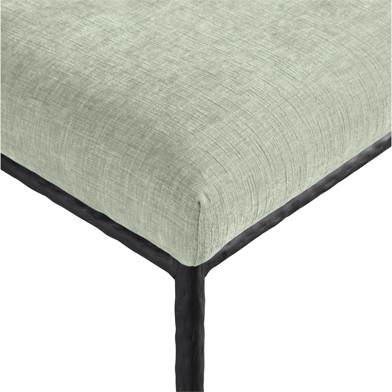 Meridian Furniture Reeves Mint Chenille Fabric Dining Side Chair (Set of 2)