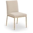 Meridian Furniture Reeves Beige Chenille Fabric Dining Side Chair (Set of 2)