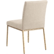 Meridian Furniture Reeves Beige Chenille Fabric Dining Side Chair (Set of 2)
