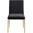 Meridian Furniture Reeves Black Chenille Fabric Dining Side Chair (Set of 2)