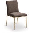 Meridian Furniture Reeves Brown Chenille Fabric Dining Side Chair (Set of 2)