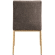 Meridian Furniture Reeves Brown Chenille Fabric Dining Side Chair (Set of 2)