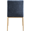 Meridian Furniture Reeves Navy Chenille Fabric Dining Side Chair (Set of 2)