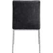 Meridian Furniture Reeves Black Chenille Fabric Dining Side Chair (Set of 2)
