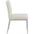 Meridian Furniture Reeves Cream Chenille Fabric Dining Side Chair (Set of 2)