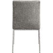 Meridian Furniture Reeves Grey Chenille Fabric Dining Side Chair (Set of 2)