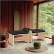 Meridian Furniture Delphine Black Vegan Leather Bench