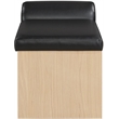 Meridian Furniture Delphine Black Vegan Leather Bench