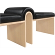 Meridian Furniture Delphine Black Vegan Leather Bench