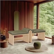 Meridian Furniture Delphine Cognac Vegan Leather Bench