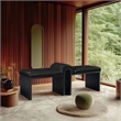Meridian Furniture Delphine Black Vegan Leather Bench