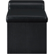Meridian Furniture Delphine Black Vegan Leather Bench