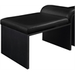 Meridian Furniture Delphine Black Vegan Leather Bench
