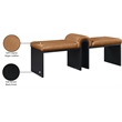 Meridian Furniture Delphine Cognac Vegan Leather Bench