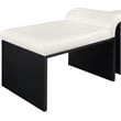 Meridian Furniture Delphine Cream Vegan Leather Bench