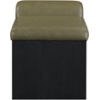 Meridian Furniture Delphine Olive Vegan Leather Bench