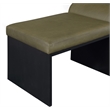 Meridian Furniture Delphine Olive Vegan Leather Bench