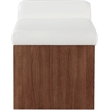 Meridian Furniture Delphine Cream Vegan Leather Bench