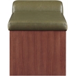 Meridian Furniture Delphine Olive Vegan Leather Bench