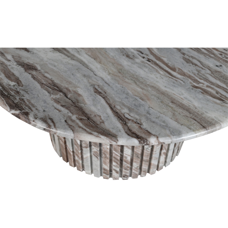 Meridian Furniture Genoa Brown Marble Coffee Table