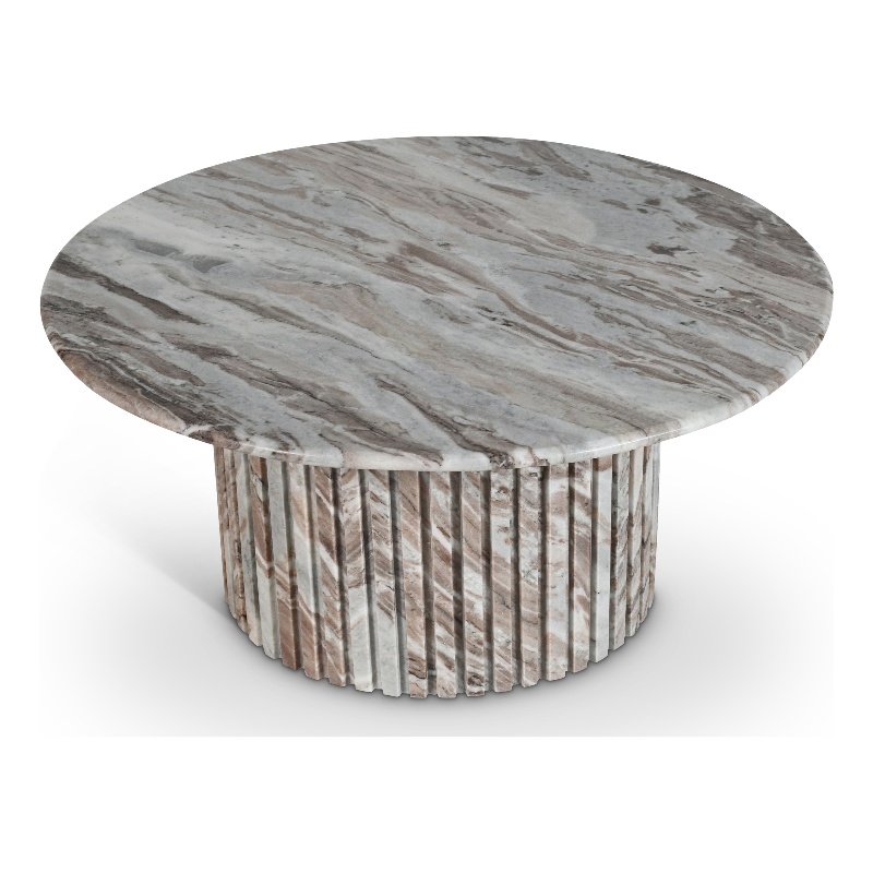 Meridian Furniture Genoa Brown Marble Coffee Table