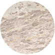 Meridian Furniture Varenna Cream Marble Top And Acacia Wood Base Coffee Table