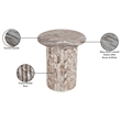 Meridian Furniture Genoa Brown Marble End Table