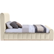 Meridian Furniture Amara Cream Velvet King Bed