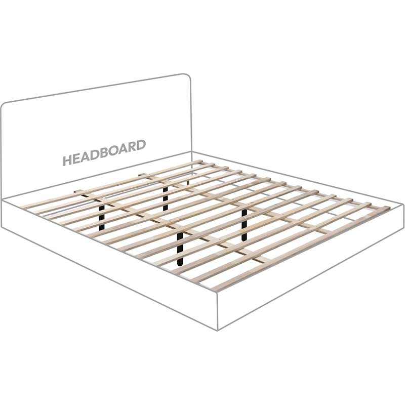 Meridian Furniture Amara Cream Velvet King Bed with Added Panels