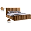Meridian Furniture Amara Saddle Velvet King Bed